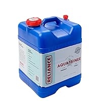 Reliance Products Aqua-Tainer 7 Gallon Rigid Water Container, Blue , 11.3 Inch x 11.0 Inch x 15.3 Inch