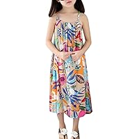 Baby Kid Girl Summer Dress Cute Print Sleeveless Beach Sundress