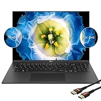 LG gram 17inch Laptop 2023 - Intel Evo Core i7-1360P - WQXGA IPS Display DCI-P3 99% - Windows 11 Pro - Thunderbolt 4 - Wi-Fi 6E - Backlit Keyboard - Business Laptop - HDMI Cable (16GB RAM |2TB SSD)