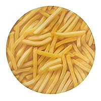 Frying French Fries Refrigerator Magnets 4cm Round Glass Fridge Sticker for Board Kitchen Cabinet 1 PCS