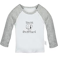 Butt Sniffer Funny T Shirt, Infant Baby T-Shirts, Newborn Long Sleeves Graphic Tee Tops