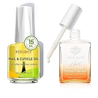 modelones Cuticle Oil and Nail strengthener, 15ml Nail & Cuticle Care Strengthener Oil Vitamin E + B Cuticle Revitalizing Oil for Nail Growth and Gel Nail Polish