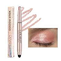 Long Lasting Double End Glitter Pearlescent Eye Pen Stick Pencil Eyeshadow Makeup Highlighter Waterproof Shimmers Brightening Eye Pencil Makeup Shimmering Long Lasting Eyeshadow Stage To