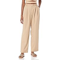 The Drop Women's Dylan Pleated Straight Pant