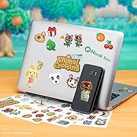 Paladone Animal Crossing Gadget Decals, 4 Sheets, Waterproof and Repositionable Vinyl Sticker Clings