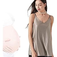 Anti-Radiation Maternity Dresses,EMF Pregnant Protection Clothes Breathable Silver Fiber Adjustable Washable Pregnant Mom Clothes
