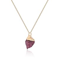 Crystal Necklace for Women, Handmade Gem Necklace 14K Gold Plated Healing Crystals and Stones Spiritual Jewelry Gifts for Women Girls