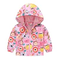 Clothing Kids Boys Baby Windproof Print Jacket Kids Coat Hooded Grils Boys Toddler Zipper Sidewinder Jacket