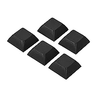 PATIKIL 1U Blank Keycaps, 5 Pack Universal PBT Keyboard Replacement Accessories for MX Mechanical Keyboard, Black