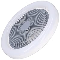 Ceiling Fans with Light Adjustable Modes 10 Inch Mini Bladeless Ceiling with Light, Family Summer White