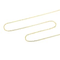 15Pcs Brass Necklace,14K Plated Gold Chain,Jewelry Semi Finished Product,Bulk Jewelry Chain 40cm Gold