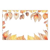 DB Party Studio Autumn Season Paper Placemats 25 Pack Classic Fall Design Rustic Leaves Place Mats Kids Adult Halloween Costume Parties Luncheon Thanksgiving Dinner Disposable Easy Cleanup 17