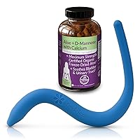 Aloe Vera and D-Mannose Supplement & Vibrating Pelvic Wand (Blue) Bundle