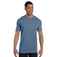 Comfort Colors Men's Garment-Dyed Pocket T-Shirt, BLUE JEAN, XXX-Large
