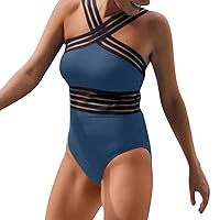 Chest Swimsuit Front Over Swimsuits Hollow Bathing Suits Monokinis Swimwear