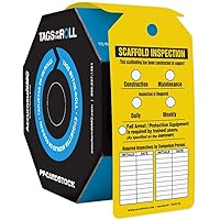 Accuform TAR718 Tags by-The-Roll Inspection and Status Tags, Legend 