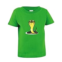 Snake Smiling Toddler Baby Kid T-Shirt Apple Green Tee 6 Mo - 7T - 7T