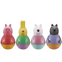 Peppa Pig Weebles Peppa & Friends Figure Pack, Chunky Moulded Figures Pack of 4, First Toy, Preschool Imaginative Play