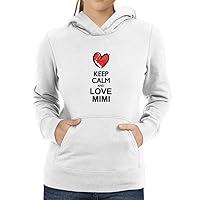 Personalized Keep Calm and Love Chalk Style Add Any Name Women Hoodie