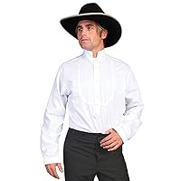 Scully Rangewear Men's Rangewear High Collar Bib Front Shirt Big And Tall - Rw155x Wht