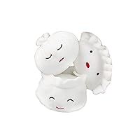 Pearhead Dim Sum Pet Toys, Squeaky Dog Toy Set, Pet Owner Must Have Dog Accessory, Set of 3, All Breed Sizes, White