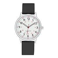 BOERNI AIBISINO Women Watch for Nurse Easy to Read Dial Wristwatches Silicone Band Water Resistant Watches Second Hand and 24 Hour