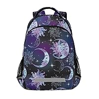 ALAZA Sun Moon and Stars Neon Starry Backpack Purse for Women Men Personalized Laptop Notebook Tablet School Bag Stylish Casual Daypack, 13 14 15.6 inch