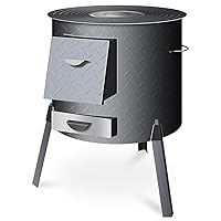 Portable Camping Stove, Detachable Wood Stove, Outdoor Hot Tent Wood Burning Stove, for 2 to 3 People Camping, Picnic, BBQ, Hunting, Fishing (Size : 72x48cm/28.3x18.8in)
