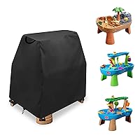 AKEfit Kids Water Table Cover ,Kids Sand and Water Table Toys Covers Waterproof ,Outdoor Water Play Table Cover Fit Step2 Rain Showers Splash Pond Water Table(Only Cover) (Black 41