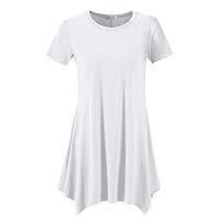 Topdress Women's Loose Fit Swing Shirt Casual Tunic Top For Leggings