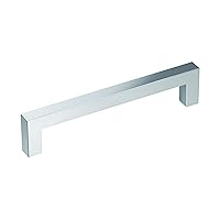 Amerock | Cabinet Pull | Polished Chrome | 5-1/16 inch (128 mm) Center-to-Center | Monument | 1 Pack | Drawer Pull | Drawer Handle | Cabinet Hardware