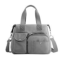 Shoulder Sling Bag Women Handbag Large Shoulder Bag Top Handle Handbag Large Handbags for Women (Grey, One Size)