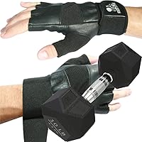 Nordic Lifting Gym Gloves Large Bundle with Dumbbell Prism 10 lb