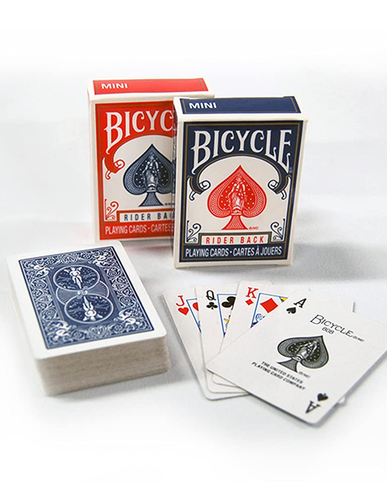 Bicycle Mini Decks Playing Cards - Single Deck - (Color May Vary) - Smaller Than Traditional Deck