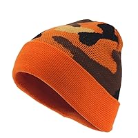 Plain Sports Knit Radar Cuff Beanie Skull Cap
