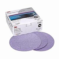 3M Hookit Purple Clean Sanding Disc, 30461, 5 in, P600, 50 discs per carton