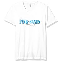 Men's Printed Pink Sands Graphic Premium Short Sleeve V-Neck T-Shirt