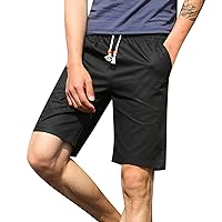 Mens Plus Size Shorts Big and Tall Elastic Waist Drawstring Shorts with Pockets Summer Casual Lightweight Shorts