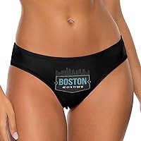 Love Boston City Women's Underwear Soft Seamless Thongs T-Back Panties No Show Bikini Briefs