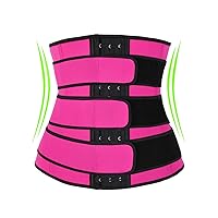 IMUZYN Women's Waist Trainer for Weight Loss Body Shaper Trimmer Belt Workout Sweat Corsets Cincher Shapewear Tummy Control Band Abdomen Girdle Slimmer