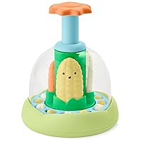 Skip Hop Press & Spin Baby Toy, Farmstand What's Poppin Corn Spinner
