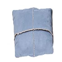 HiEnd Accents Solid Color Reversible Sherpa Pillow, Cloud