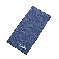 NA Men's Canvas Wallet Long Ultra-Thin Youth Multiple Card Slots Leisure Wallet Card Holder Japanese and Korean Trendy Student Personalized Wallet