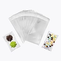 Self Sealing Cellophane Bag Treat Bags Clear Adhesive Cello Cookie Bags Resealable Cellophane Bag for Packaging Gifts, Cookies, Favors, Products,Candy (3x5 inch)