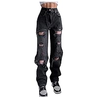 Jean Overalls for Women Plus Size Slim High Women Hole Pocket Denim Pants Waist Autumn Jeans Women's Jeans
