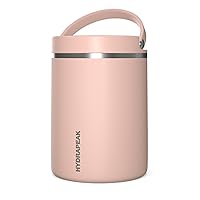 Hydrapeak 32oz Stainless Steel Vacuum Insulated Thermos Food Jar | Thermos for Hot Food and Cold Food, Wide Mouth Leak-Proof Soup Thermos for Adults, 10 Hours Hot and 16 Hours Cold (Peony)
