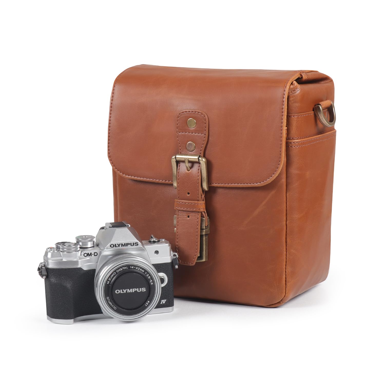 MegaGear Leather Camera Messenger Bag