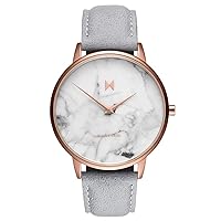 Mvmt Women's Beverly Marble MB01-RGLAMA Rose-Gold Leather Japanese Automatic Fashion Watch