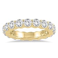 AGS Certified Diamond Eternity Band in 14K Yellow Gold (3.20-3.80 CTW)