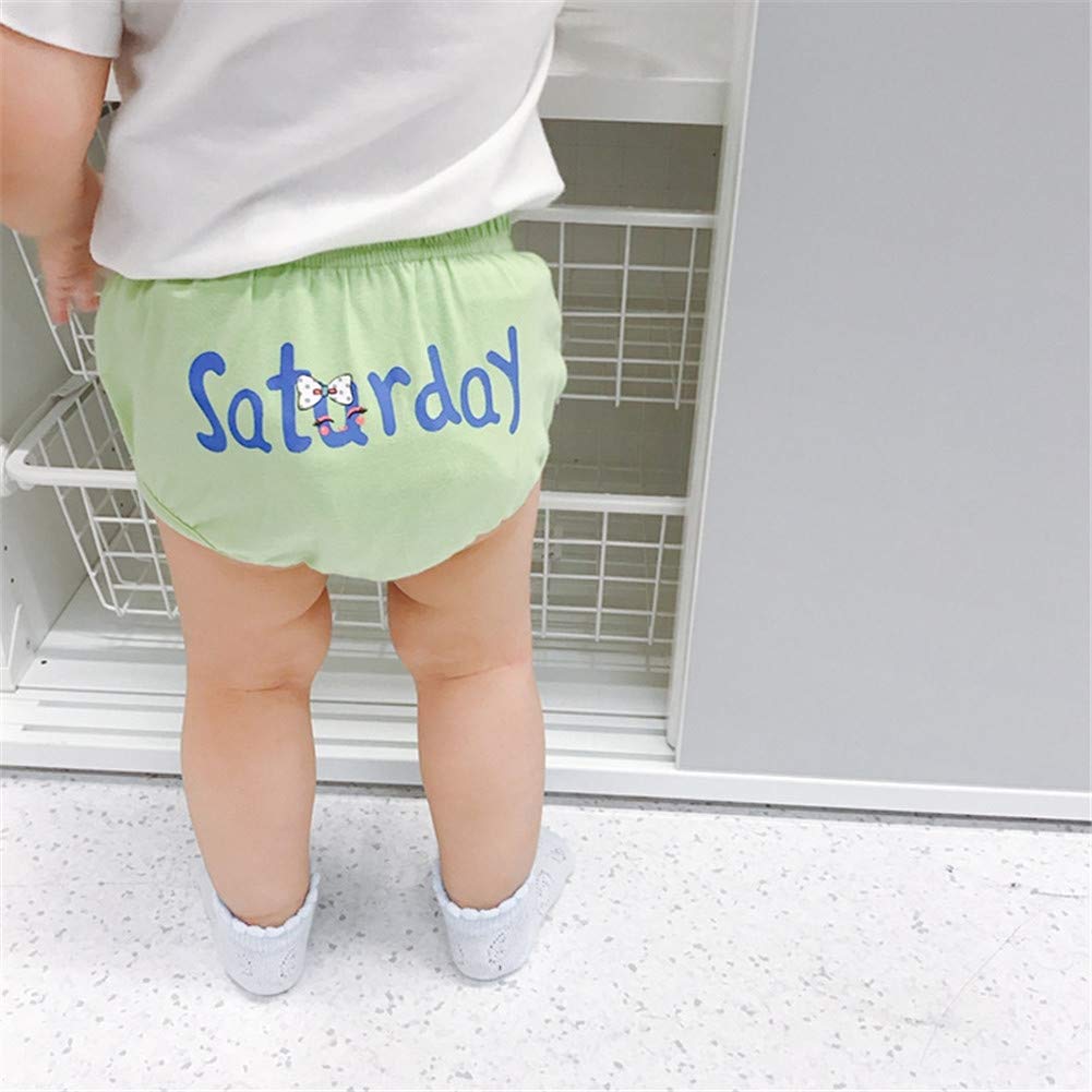 JIEYA Baby Toddlers 7-Pack Underwear Set, Days of the Week,Training Pants Underpants Diaper Covers